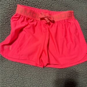 Under Armour Girls Pink Shorts